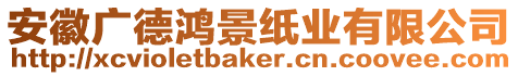 安徽廣德鴻景紙業(yè)有限公司