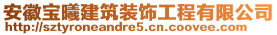 安徽寶曦建筑裝飾工程有限公司