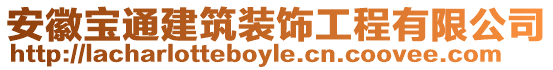 安徽寶通建筑裝飾工程有限公司