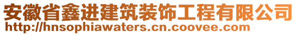 安徽省鑫進建筑裝飾工程有限公司