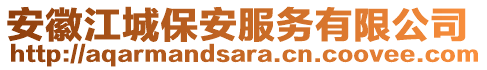 安徽江城保安服務(wù)有限公司