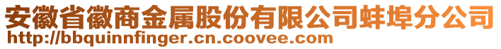 安徽省徽商金屬股份有限公司蚌埠分公司