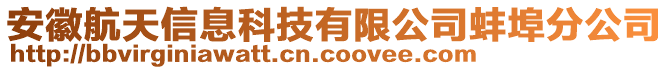 安徽航天信息科技有限公司蚌埠分公司