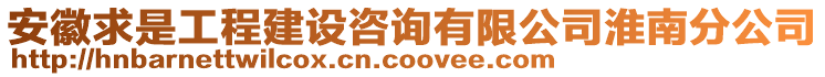 安徽求是工程建設(shè)咨詢有限公司淮南分公司