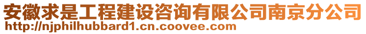 安徽求是工程建設(shè)咨詢有限公司南京分公司