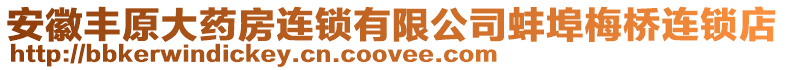安徽豐原大藥房連鎖有限公司蚌埠梅橋連鎖店