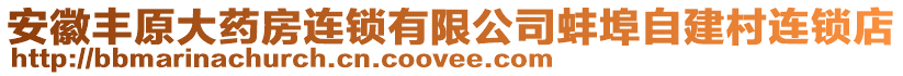 安徽豐原大藥房連鎖有限公司蚌埠自建村連鎖店