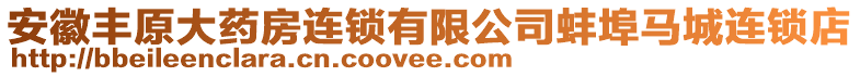 安徽豐原大藥房連鎖有限公司蚌埠馬城連鎖店