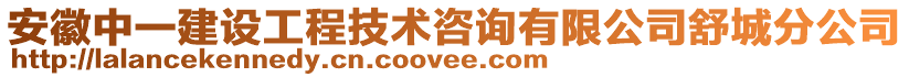 安徽中一建設(shè)工程技術(shù)咨詢有限公司舒城分公司