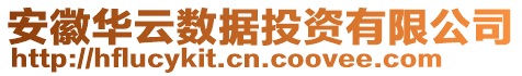 安徽華云數(shù)據(jù)投資有限公司