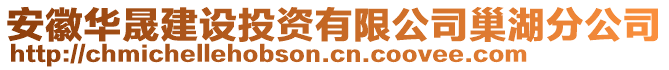 安徽華晟建設(shè)投資有限公司巢湖分公司