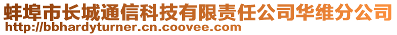 蚌埠市長城通信科技有限責任公司華維分公司