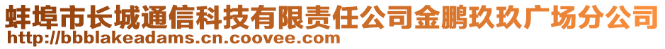 蚌埠市長城通信科技有限責(zé)任公司金鵬玖玖廣場分公司