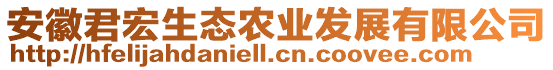 安徽君宏生態(tài)農(nóng)業(yè)發(fā)展有限公司