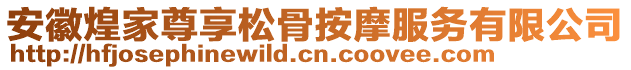 安徽煌家尊享松骨按摩服務(wù)有限公司