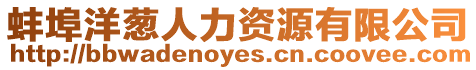 蚌埠洋蔥人力資源有限公司