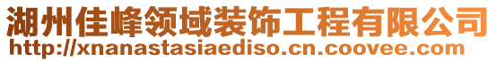 湖州佳峰領(lǐng)域裝飾工程有限公司