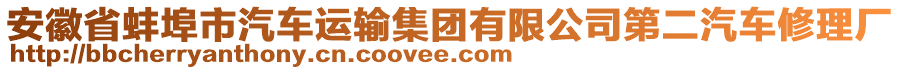 安徽省蚌埠市汽車運(yùn)輸集團(tuán)有限公司第二汽車修理廠