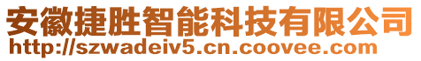 安徽捷勝智能科技有限公司