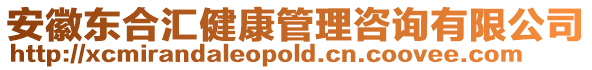 安徽東合匯健康管理咨詢有限公司