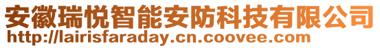 安徽瑞悅智能安防科技有限公司