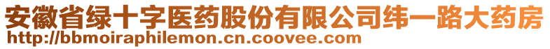 安徽省綠十字醫(yī)藥股份有限公司緯一路大藥房