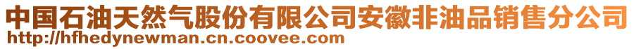 中國(guó)石油天然氣股份有限公司安徽非油品銷售分公司