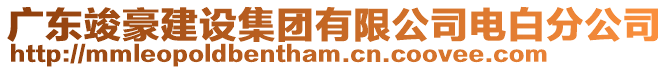 廣東竣豪建設集團有限公司電白分公司