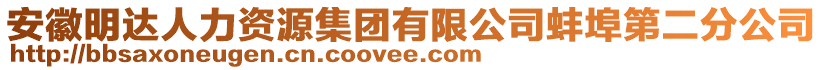 安徽明達(dá)人力資源集團有限公司蚌埠第二分公司