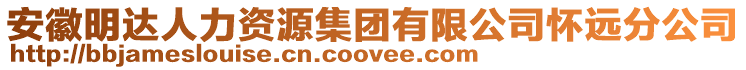 安徽明達人力資源集團有限公司懷遠分公司