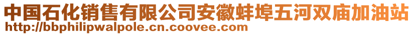 中國石化銷售有限公司安徽蚌埠五河雙廟加油站