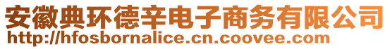 安徽典環德辛電子商務有限公司