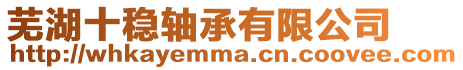 蕪湖十穩軸承有限公司