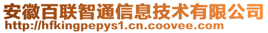 安徽百聯(lián)智通信息技術(shù)有限公司