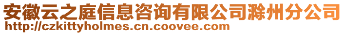 安徽云之庭信息咨詢有限公司滁州分公司