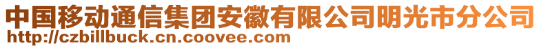 中國移動(dòng)通信集團(tuán)安徽有限公司明光市分公司