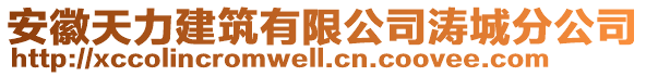 安徽天力建筑有限公司濤城分公司