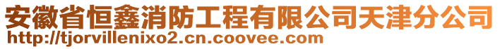 安徽省恒鑫消防工程有限公司天津分公司