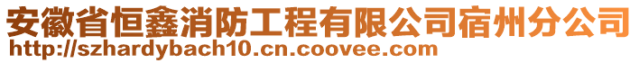 安徽省恒鑫消防工程有限公司宿州分公司