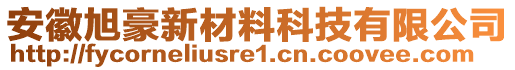 安徽旭豪新材料科技有限公司