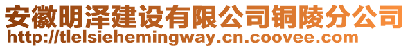 安徽明澤建設(shè)有限公司銅陵分公司