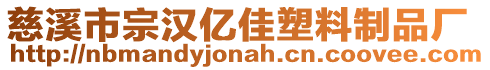 慈溪市宗漢億佳塑料制品廠