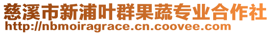 慈溪市新浦葉群果蔬專業(yè)合作社