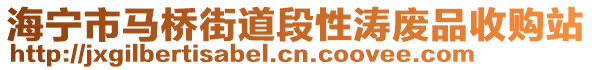 海寧市馬橋街道段性濤廢品收購站