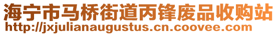 海寧市馬橋街道丙鋒廢品收購(gòu)站