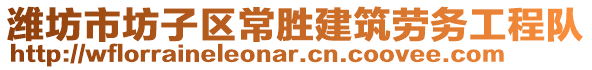 濰坊市坊子區(qū)常勝建筑勞務(wù)工程隊(duì)