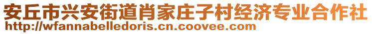 安丘市興安街道肖家莊子村經(jīng)濟(jì)專業(yè)合作社