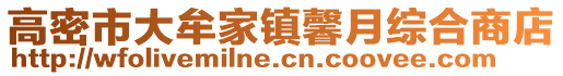 高密市大牟家鎮(zhèn)馨月綜合商店