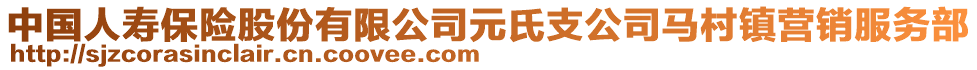 中国人寿保险股份有限公司元氏支公司马村镇营销服务部