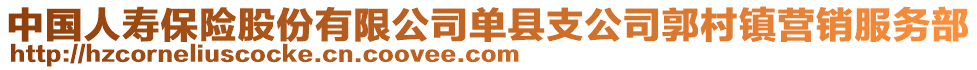 中国人寿保险股份有限公司单县支公司郭村镇营销服务部